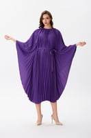 فستان بليسية شيفون بنفسجي