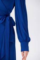 فستان شيفون أزرق ملكي