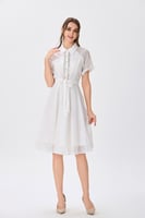 فستان جاكار اوف وايت كريستال