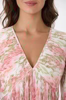 فستان بليسيه بنقشة الورد