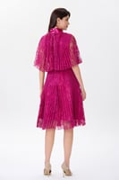 فستان دانتيل فوشيا بليسية