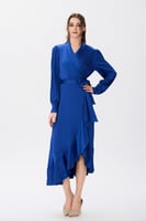 فستان شيفون أزرق ملكي