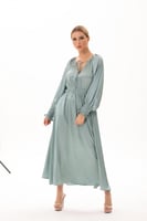 فستان ساتان طويل