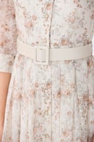 فستان أورغنزا بتطريز الزهور