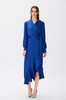 فستان شيفون أزرق ملكي