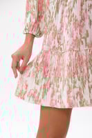 فستان بليسيه بنقشة الورد