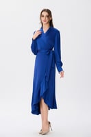 فستان شيفون أزرق ملكي