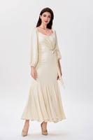 فستان ستان بيج