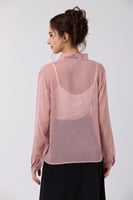 بلوزة شيفون مع كريستال