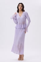 طقم ميدي أنيق باللون الليلكي