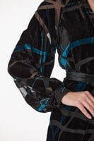 فستان طبع مخمل