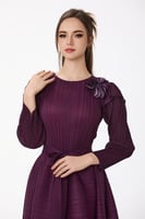 فستان بليسية متدرج الألوان