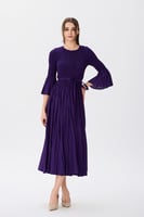 فستان بليسية شيفون بنفسجي