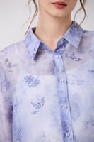بلوزة شيفون بنفسجي