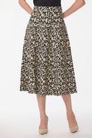 تنورة استريتش بنقشة الفهد