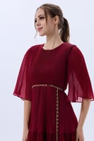 فستان شيفون بليسيه