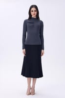 بلوزه رصاصي غامق