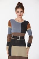 فستان صوف استرتش