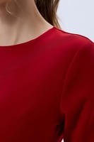 فستان كريب مع ورد