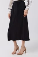 تنورة كريب بليسيه ناعم