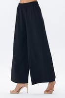 بنطلون وسيع بخصر مطاطي