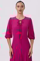 فستان ماكسي فوشي