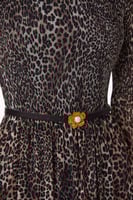 فستان شيفون نقشة الفهد