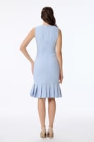 فستان كريب مع لؤلؤ