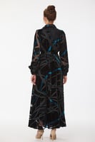 فستان طبع مخمل