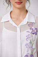 بلوزة شيفون حرير