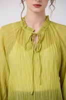 بلوزة شيفون كبوي مع كريستال