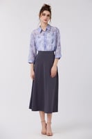 بلوزة شيفون بنفسجي