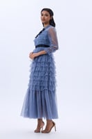 فستان تول كريستال