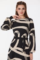 فستان صوف استريتش