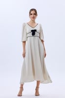 فستان كلوش كريب