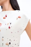 طقم كريب أبيض