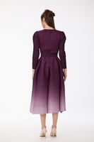 فستان بليسية متدرج الألوان