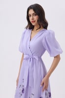 فستان ميدي بنفسجي مورد | Prando