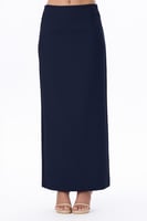 تنورة مستقيمة بلون كحلي