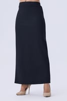 تنورة مستقيمة أسود طويلة