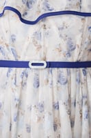 فستان شيفون بنقشة الورد