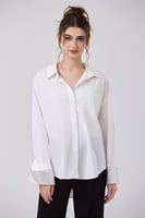 بلوزة شيفون مع كريستال