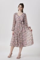 فستان شيفون بليسية