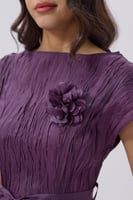 فستان ماكسي بلون بنفسجي أنيق