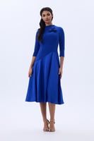 فستان ازرق كريب و ستان