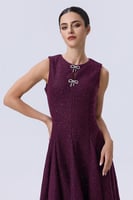 فستان عنابي