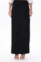 تنورة سوداء مستقيمة ماكسي