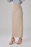 تنورة مقلم حياكه بارزه بيج مكسي