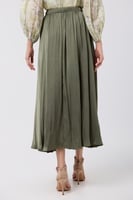 تنورة شيفون زيتي