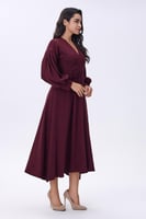 فستان شتوي احمر